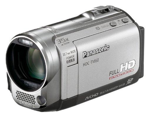【中古】パナソニック デジタルハイビジョンビデオカメラ TM60 小僧しろがね色 HDC-TM60-S (内蔵記憶装置64GB)