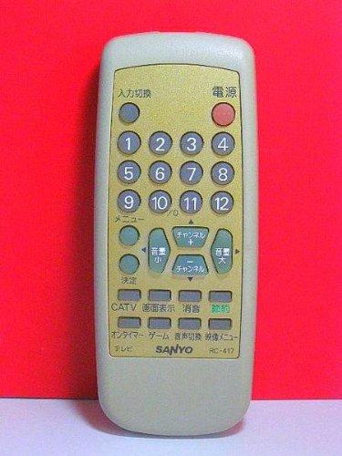 【中古】三洋電機 サンヨー テレビ受像機遠隔操作 RC-417