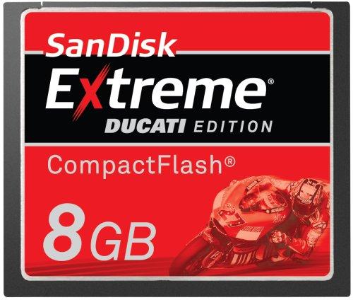 【中古】SanDisk コンパクトフラッシュ 8GB EXTREME DUCATI エディション SDCFX4-008G-JD1|ソファポテト