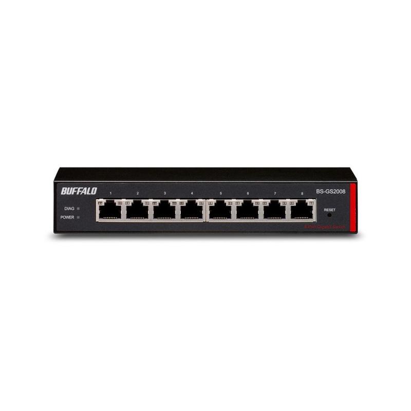 【中古】BUFFALO レイヤー2 Giga スマートスイッチ 8ポート BS-GS2008 10,407円