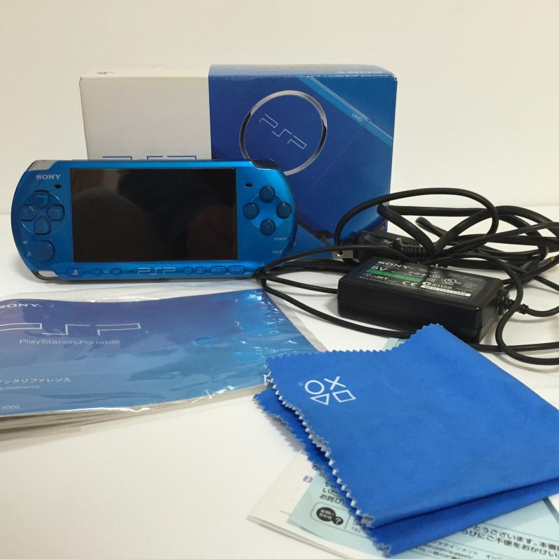 【中古】PSP「プレイステーション・ポータブル」 バリュー・パック バイブラント・ブルー (PSPJ-30002) 【メーカー生産終了】｜ソファポテト