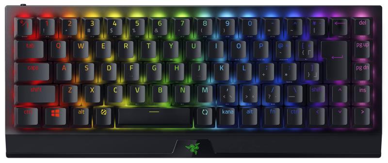 【中古】Razer ゲーミングキーボード 無線電話 無線電話 力学的鍵盤 BlackWidow V3 Mini HyperSpeed JP Yellow Switch 2.4GHz Bluetooth 最大限度200第四次元蓄電池守りつづける 力学的 イ