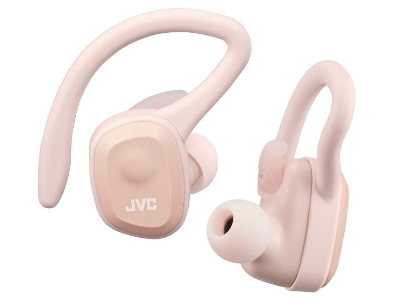【中古】JVCケンウッド JVC HA-ET45T-P 完全ワイヤレスイヤホン 本体質量7.4g小型軽量ボディ最大14時間再生 防水防塵仕様 Bluetooth Ver5.0対応 スポーツ向け ピンク|ソファポテト