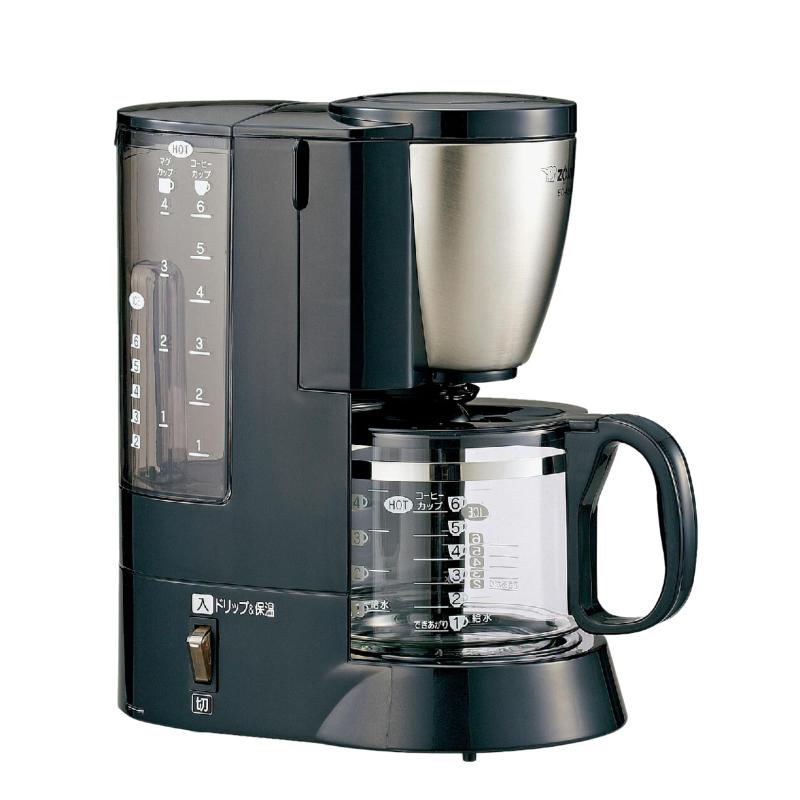 【中古】象印マホービン 珈琲製造業者 6杯用 ステンレス鋼黒いこと EC-AS60-XB