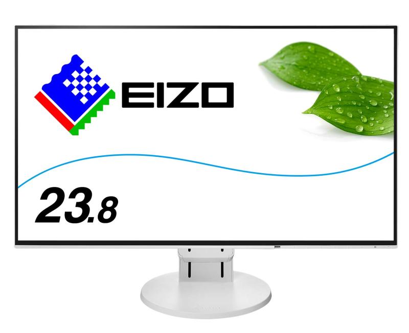 【中古】EIZO FlexScan 23.8インチ ディスプレイ モニター (フルHD/IPSパネル/ノングレア/ホワイト/5 無輝点) EV2451-RWT｜ソファポテト