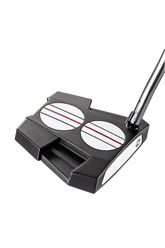 【中古】キャロウェイ オデッセイ(ODYSSEY) 右用 パター 2-BALL ELEVEN トリプル貨物自動車 ダブルベント (マレットタイプ 34in STROKE LAB RED立て坑) メンズ