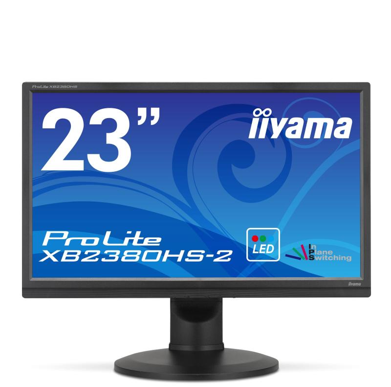 【中古】iiyama 昇降・中心役立つこと相応う IPS遣りかたダイアログボックス+白いことLEDうしろ側ともし火積み上げる 23型広々とした液晶見せびらかす ProLite XB2380HS-B2