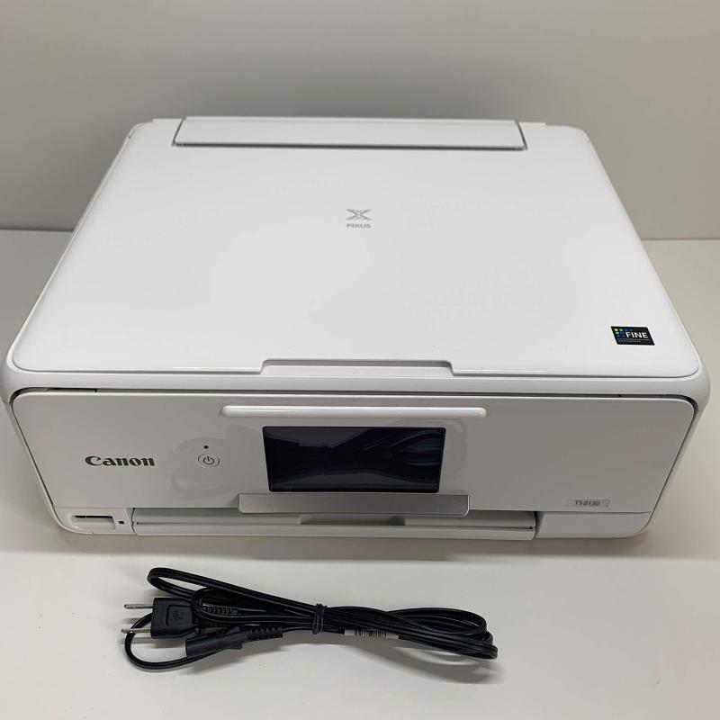 【中古】キヤノン インクジェット複合機TS8130 WHITE PIXUSTS8130WH 9,459円
