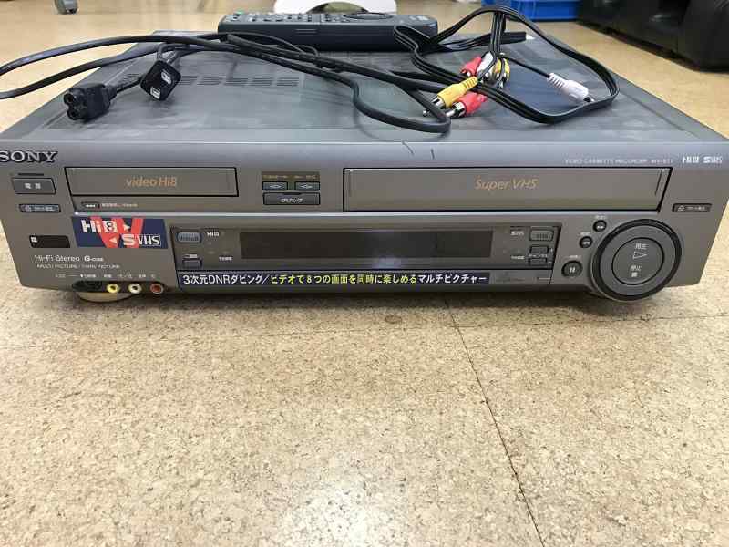 【中古】SONY WV-ST1 S-VHSハイファイ/ステレオハイエイト“ダブルビデオ”
