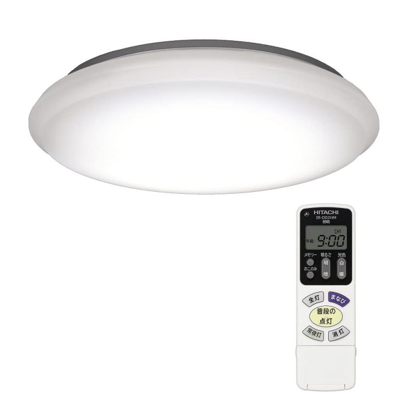 【中古】日立 LEDシーリング 【子ども部屋向け】 ~8畳 より太陽光に近い自然なあかりでまなびの環境をサポート 調光・調色 日本製 LEC-AH802TM|ソファポテト