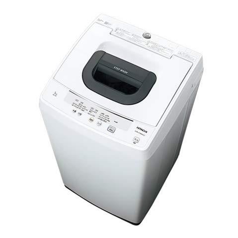 【中古】NW-50F-W 日立 全自動洗濯機 5kg ピュアホワイト
