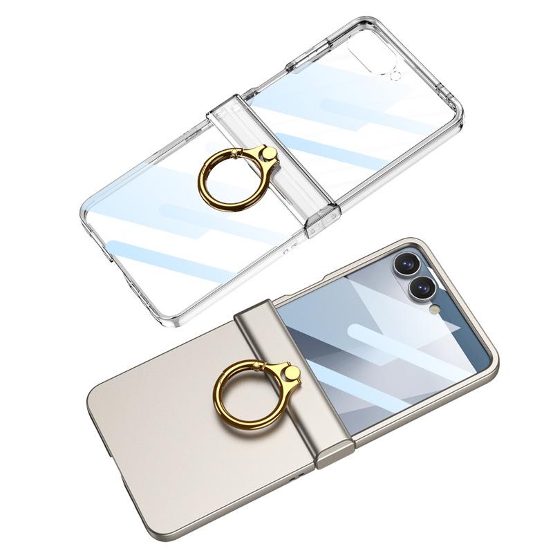 スマホケース Samsung Galaxy Z Flip7 衝撃吸収 全面保護 バンパー リング付き 落下防止 スタンド機能2