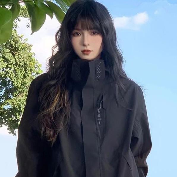 マウンテンパーカー レディース ジャケット 取り外し可能 防風 登山服 アウトドア 連帽 アウター