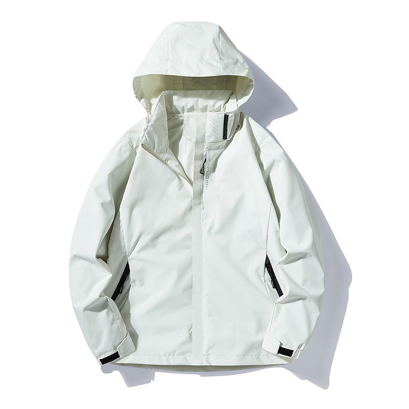 マウンテンパーカー メンズ レディース 防水 防風 透湿 薄手 アウター ジャケット 帽子付き 取り外し可能 アウトドア 登山 春秋
