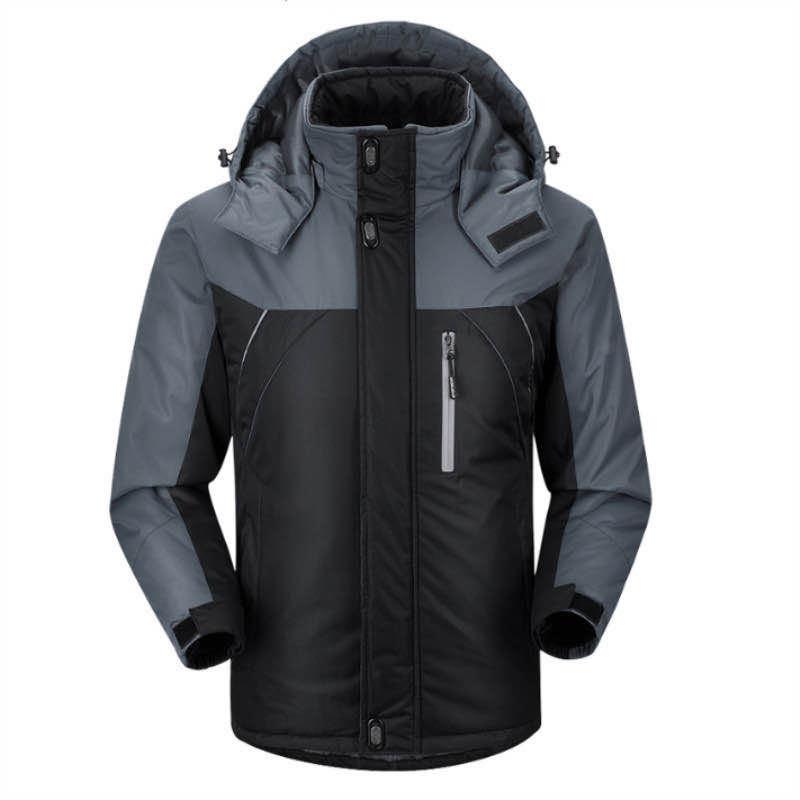 マウンテンパーカー メンズ 男性用 防寒 登山服 裏起毛 撥水 保温 アウター 秋冬 作業服 釣り ウェア アウトドア ジャンパー ブルゾン 反射素材