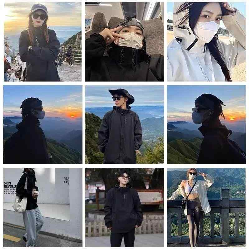 マウンテンパーカー 男性用 春秋 カジュアル 韓国 フード付き ジャケット アウトドア 登山服 トップス ペア ブラック ネイビー カーキ 4,153円
