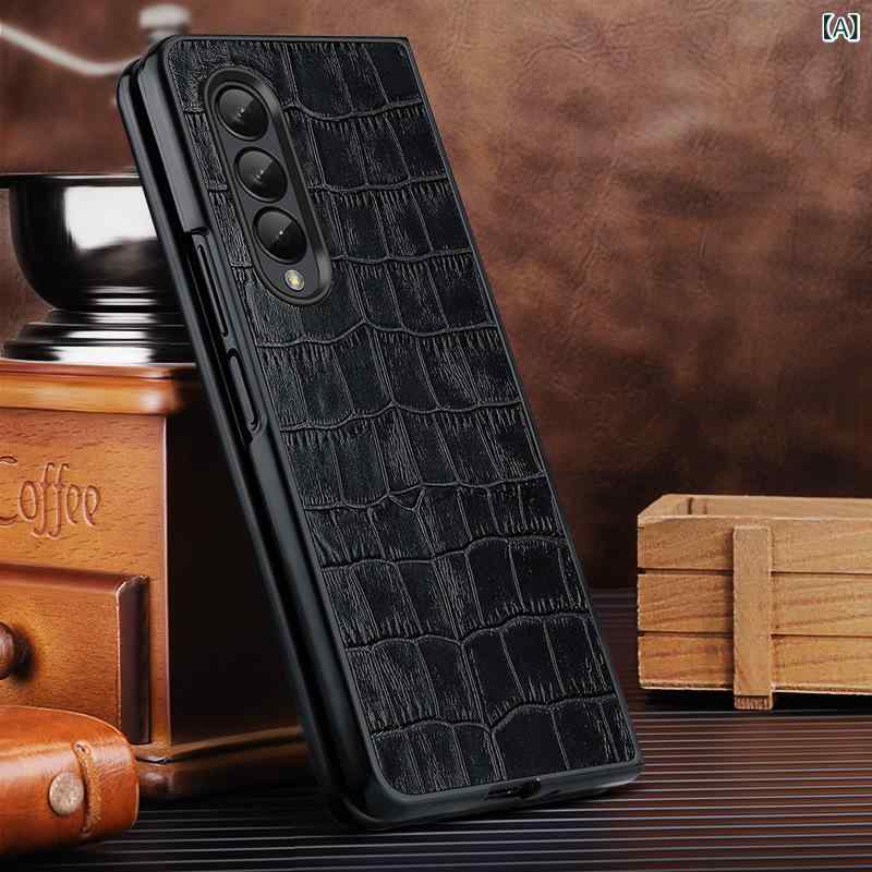 スマホケース Samsung Galaxy Z Fold5 レザー 全面保護 衝撃吸収 傷防止 携帯カバー ギャラクシー 折りたたみ スクリーン