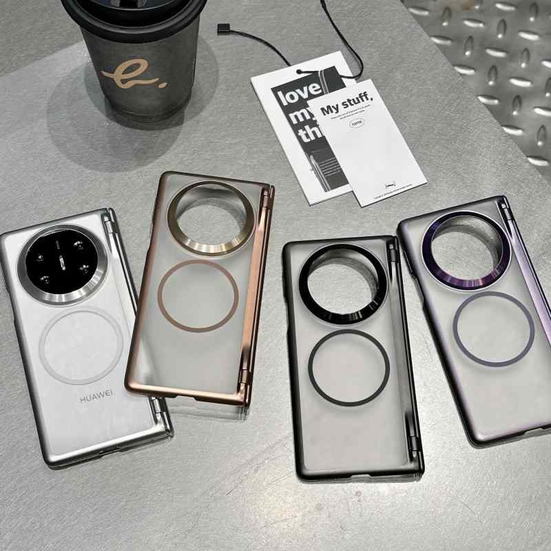 スマホケース Huawei Mate X6 折り畳み 画面 用 マグネット吸着 電気メッキ加工 マット 仕上げ Mate X5 落下防止 保護 カバー