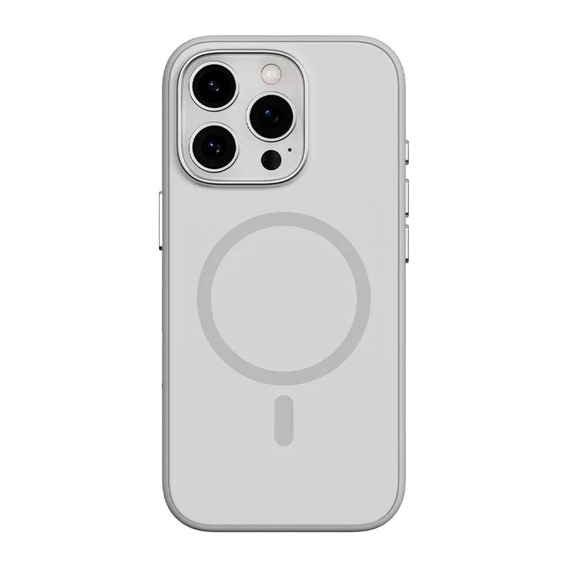 スマホケース iPhone16 iPhone16 Pro Max 用 液体シリコン カメラ保護 マグネット 磁気2