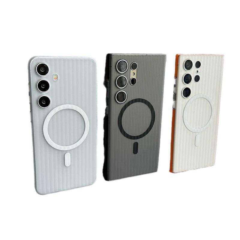 スマホケース Galaxy S23 Ultra S24 Ultra 対応 マグネット 磁気吸着 耐衝撃 シンプル 保護 携帯カバー