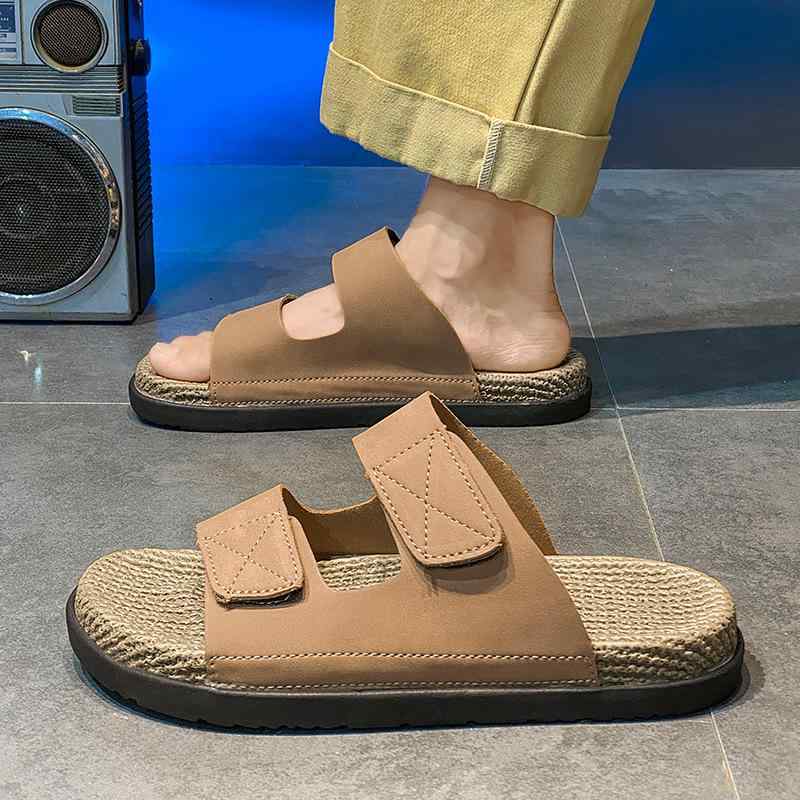 サンダル 男性用 ソフトボトム スリッパ アウトドア 滑り止め 大きいサイズ ゆったり 普段使い リラックス カジュアル