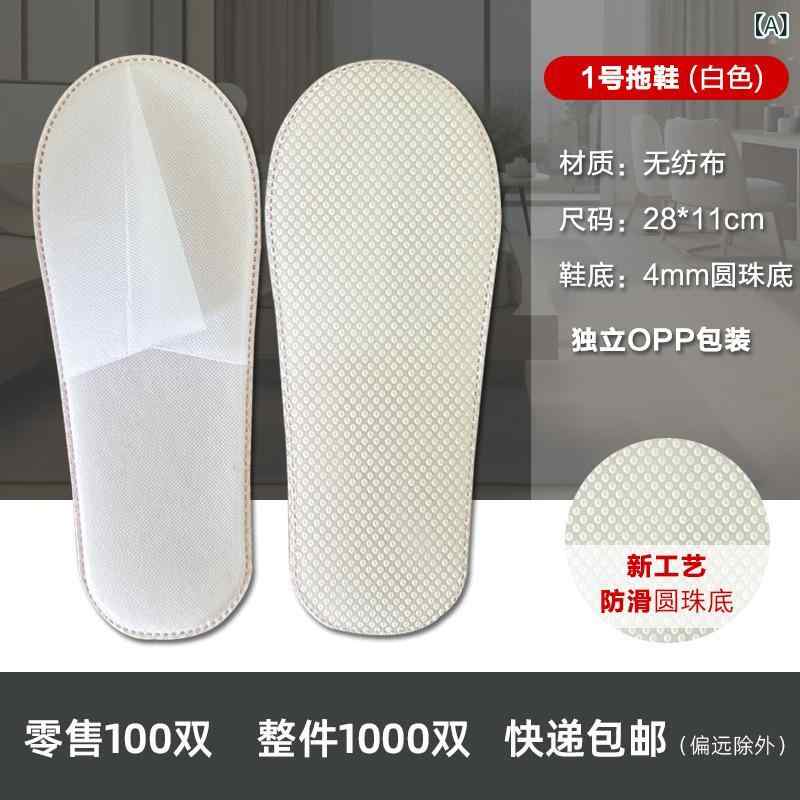 使い捨て家庭用スリッパ アメニティグッズ 無紡布 綿織物 リネン 御部屋シューズ ラモール はたご屋 泊まり 一時滞在創立 馬鹿でかい大いさ2