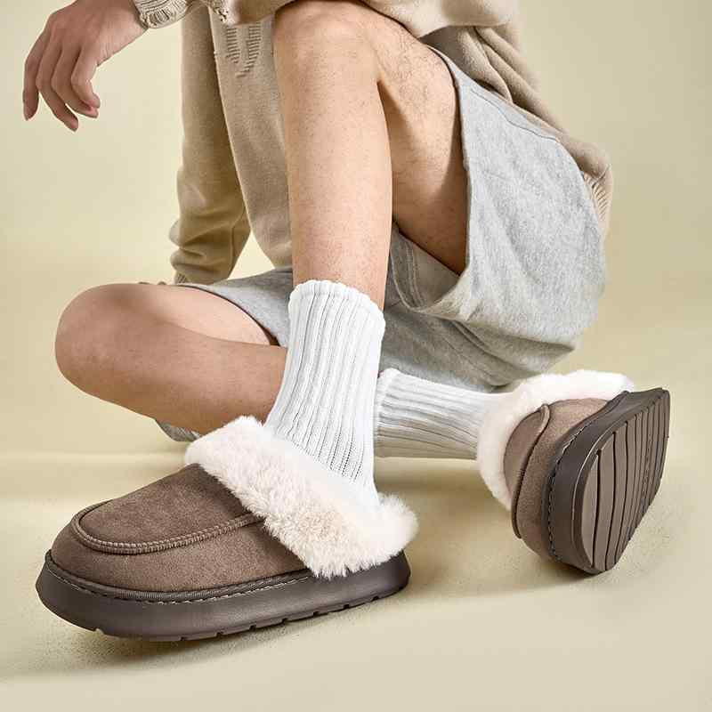 サンダル 男性用 冬用 室内履き あったか スリッパ ルームシューズ 防寒 外履き 暖かい 滑り止め ふわふわ もこもこ2