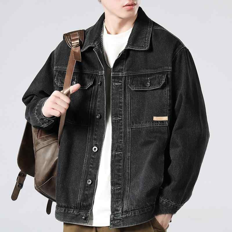 ジャケット 男性用 デニム 春秋 ブルゾン ワークジャケット カジュアル トップス