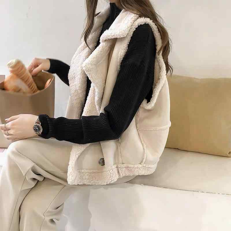 ベスト レディース 秋冬 大きいサイズ ゆったり ノースリーブ スエード スウェード ライク あったか 暖かい 防寒 重ね着 レイヤード カジュアル