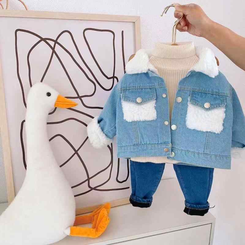 ジャケット ガールズ 秋冬 ボア あったか アウター かわいい ベビー 深秋 冬服 子供 小童2
