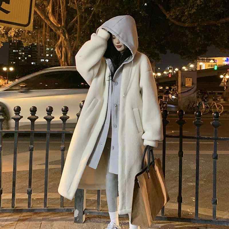 コート レディース 秋冬 ロング丈 アウター 羊羔? ボア 暖かい 防寒 ゆったり おしゃれ フェイクレイヤード 体型カバー カジュアル