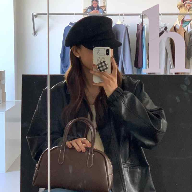 帽子 レディース ウール ベレー帽 画家帽子 小顔効果 秋冬 黒 上質 高級感