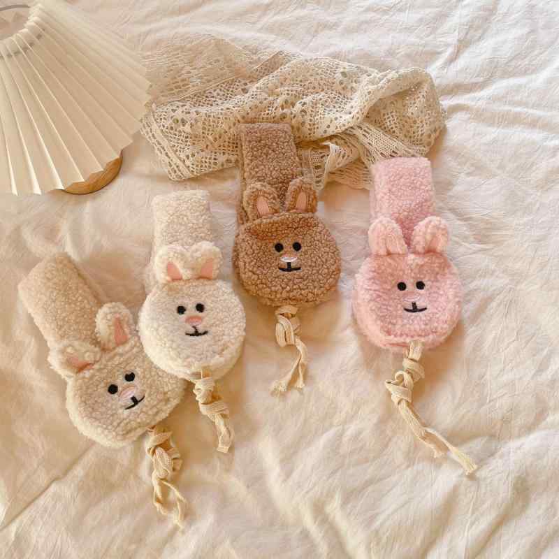 イヤーマフ レディース かわいい 羊羔? うさぎ 耳あて 防寒対策 秋冬 アウトドア 学生 通学2