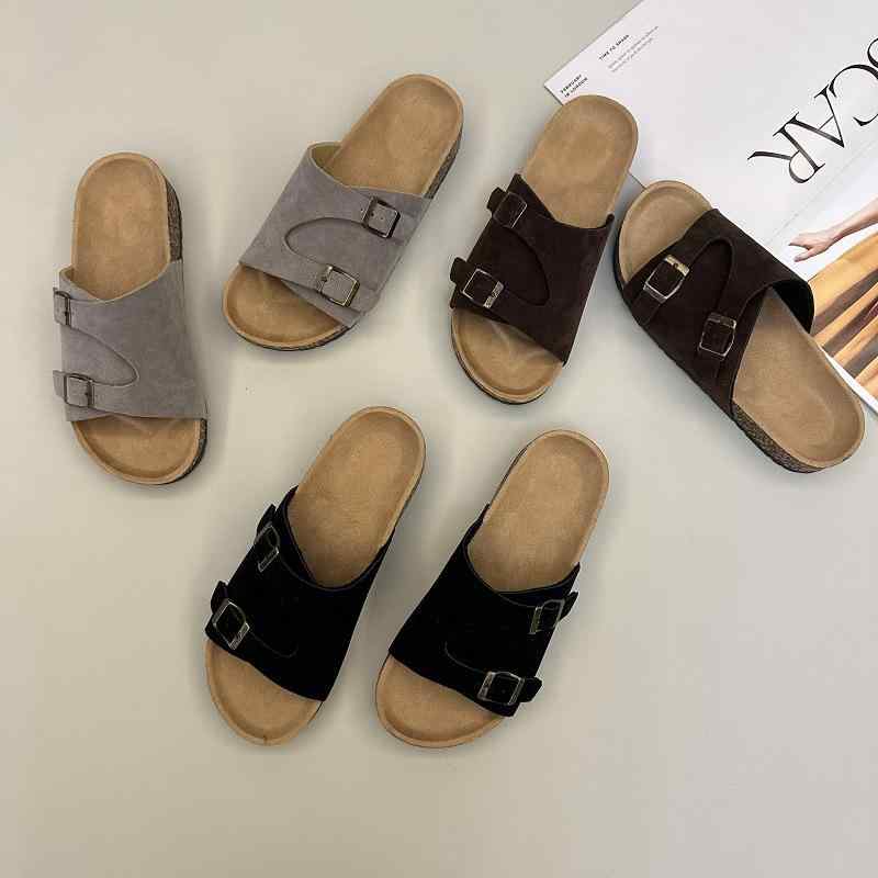 サンダル レディース 婦人 外履き スリッパ サボサンダル ファッションサンダル ビーチサンダル コンフォートサンダル 春夏 軟木 コルク 美脚 疲れない 歩きやすい 普段使い 旅行 リゾート画像