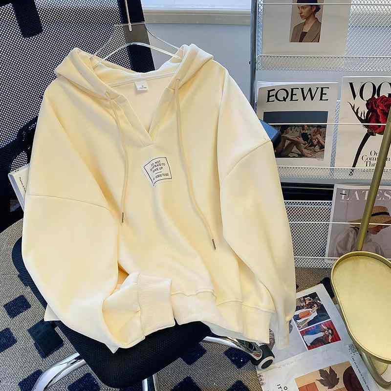 パーカー レディース 長袖 Vネック 韓国 冬服 トップス 厚手 あったか フード付き トレーナー 女性用 防寒2