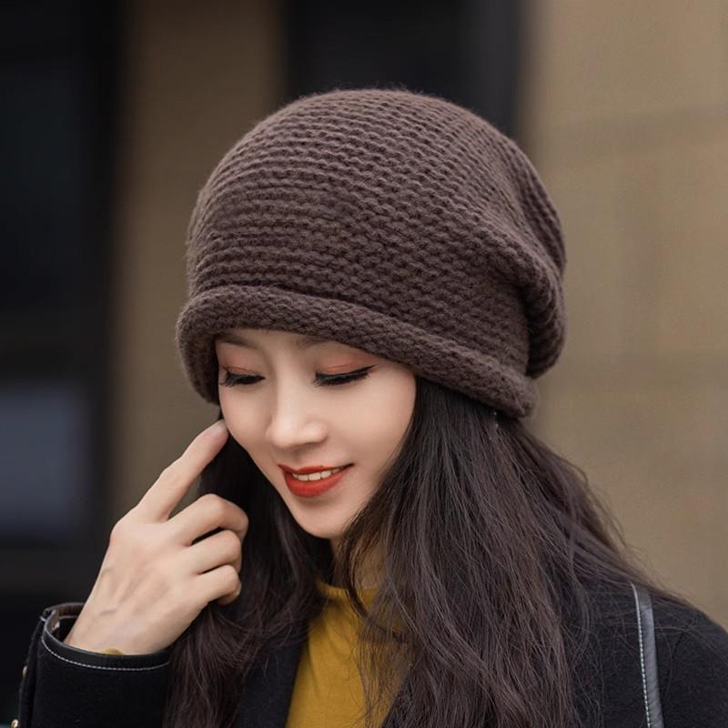 ニット帽 レディース 秋冬 防寒 保温 大頭 囲み 小顔効果 暖かい ウール 帽子 おしゃれ かわいい カジュアル2 4,589円