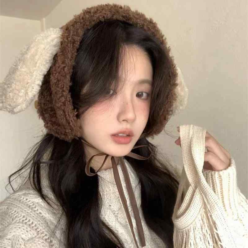 イヤーマフ レディース かわいい 小犬 耳当て 防寒対策 秋冬 暖かい 防風 少女 ぬいぐるみ バンド ふわふわ ガーリー2