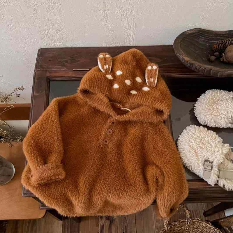 子供服 女の子 ニット セーター フード付き アウター 秋冬 厚手 かわいい カジュアル トレーナー カットソー トップス2