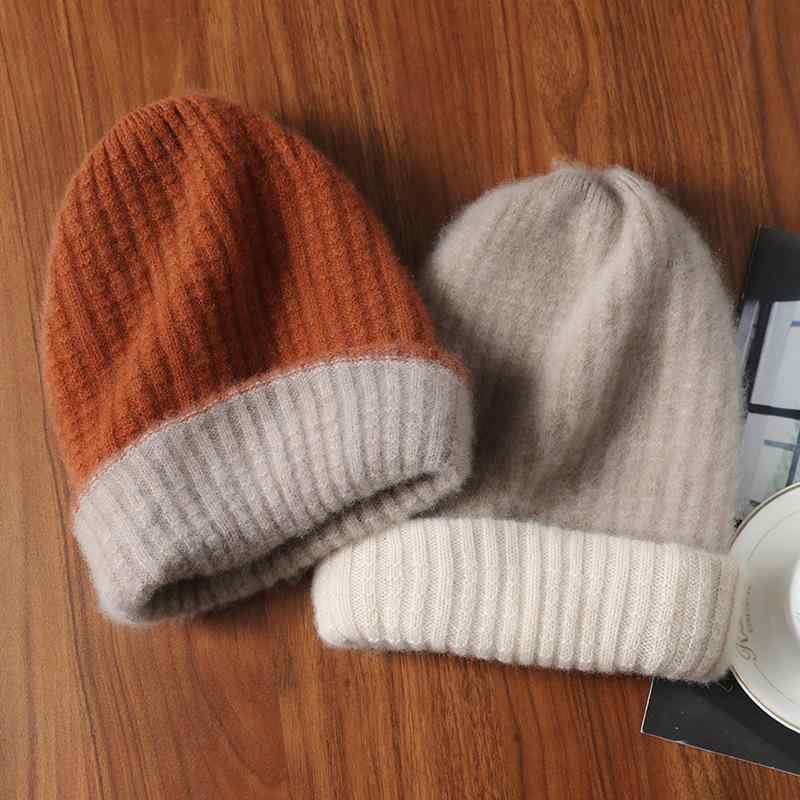 ニット帽 男女兼用 ウール 羊毛 暖かい 防寒 保温 厚手 ニット帽子 大きいサイズ 秋冬