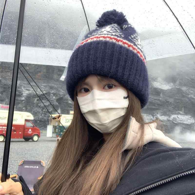 ニット帽 レディース 秋冬 ?耳 防寒 保温 ニット帽子 暖かい 小顔効果 伸縮性 ニット キャップ ビーニー 包?帽子2