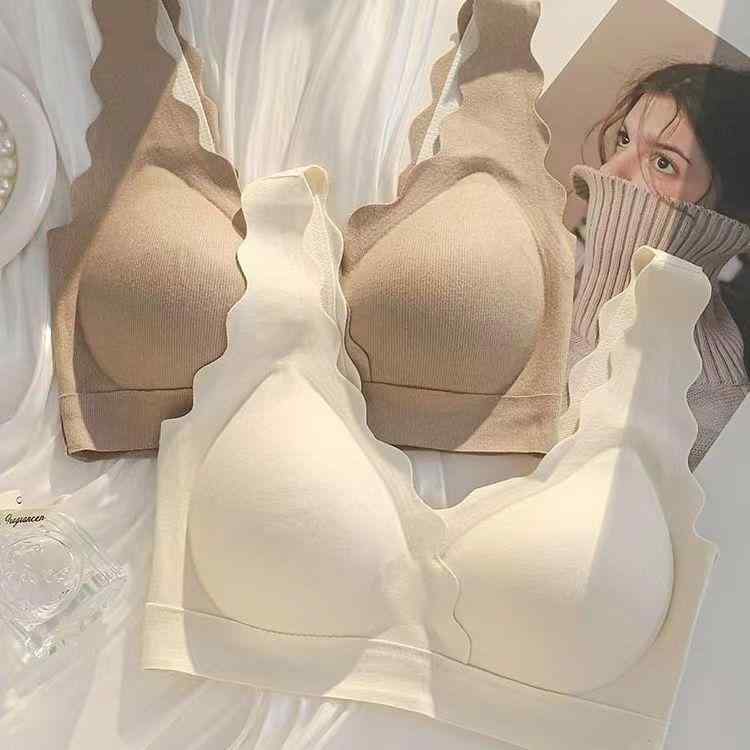 インナー レディース 背心式 ブラジャー 大胸 ?小 一体型 無縫製 保温 接触温感 キャミソール 肌着2