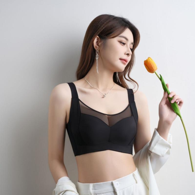 ブラジャー レディース 大きいサイズ 薄手 フルカップ ソフトワイヤー入り バストアップ 寄せ上げ 脇高 補正下着 インナー