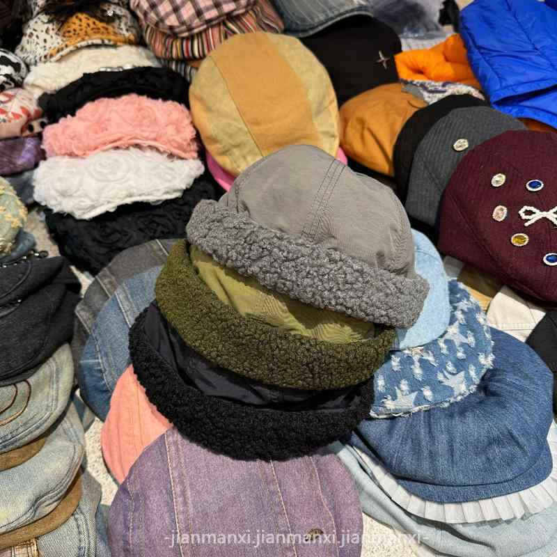 帽子 男女兼用 秋冬 保温 瓜皮帽 ストリート 潮流 水兵帽 ヒップホップ 雅痞 無地 キャップ2