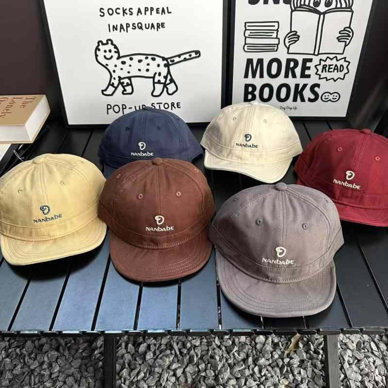 帽子 男性用 軟式野球帽 短つば 水洗い コットン キャップ メンズ レディース 兼用 日焼け対策 UVカット 紫外線対策 普段使い2