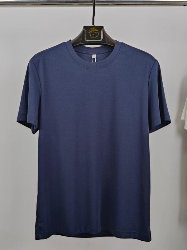 Tシャツ 男性用 60支 新疆長絨綿 トップス カットソー 無地 カジュアル 綿100％ 柔らかい2
