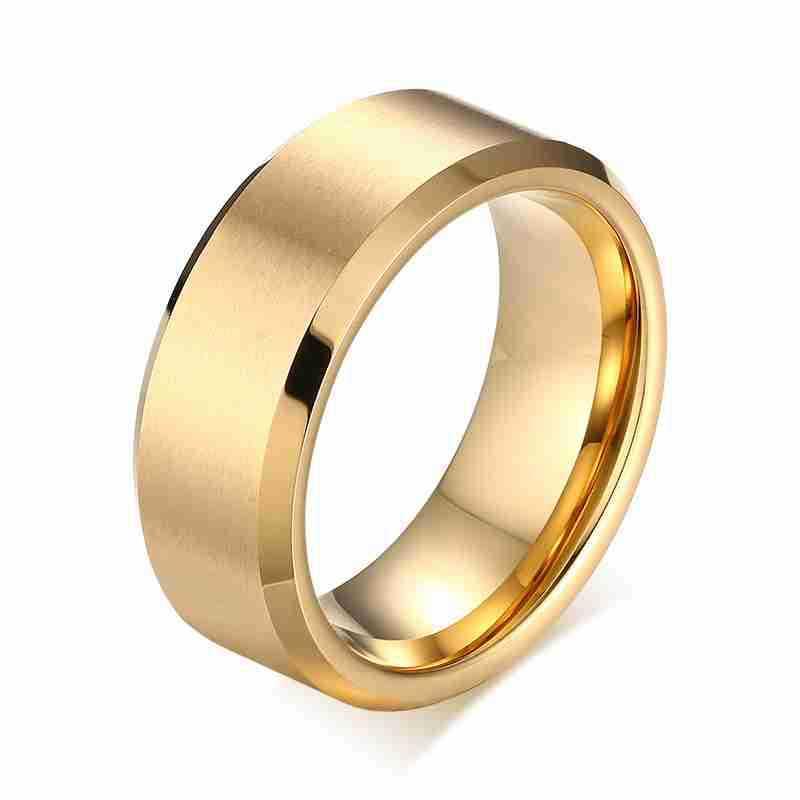 指輪 メンズリング 8mm ??リング タングステン リング 抗スクラッチ 電気メッキ加工 トレンド ジュエリー2