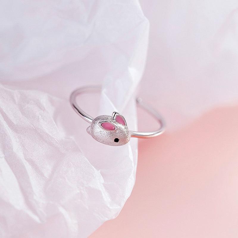 楽天市場】うさぎ・ラビットリング シルバーアクセサリー 送料無料 卯