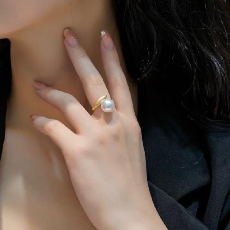 指輪 レディース シルバー925 淡水パール 8mm 10mm 小さめ おしゃれ ファッション デザイン アクセサリー パーツ DIY 素材