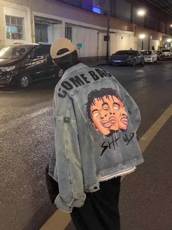 デニムジャケット 男性用 秋物 新品 高見え アメリカン レトロ トップス ジージャン Gジャン ゆったり 普段使い