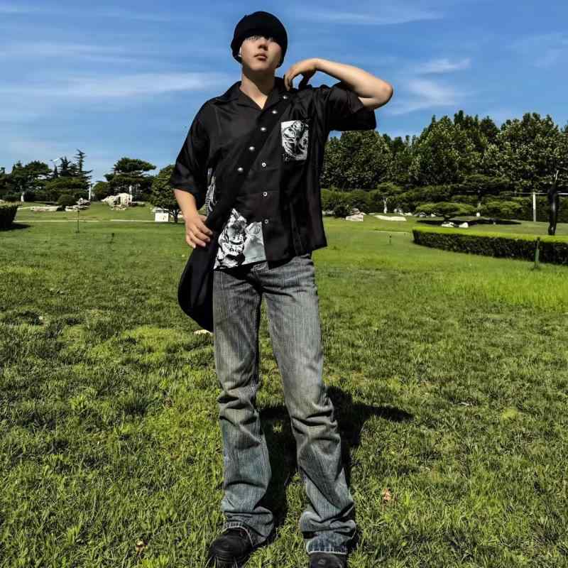 シャツ 男女兼用 美式 小・異 ?古 半袖 シャツ ?松 VTG 襯衫 トップス